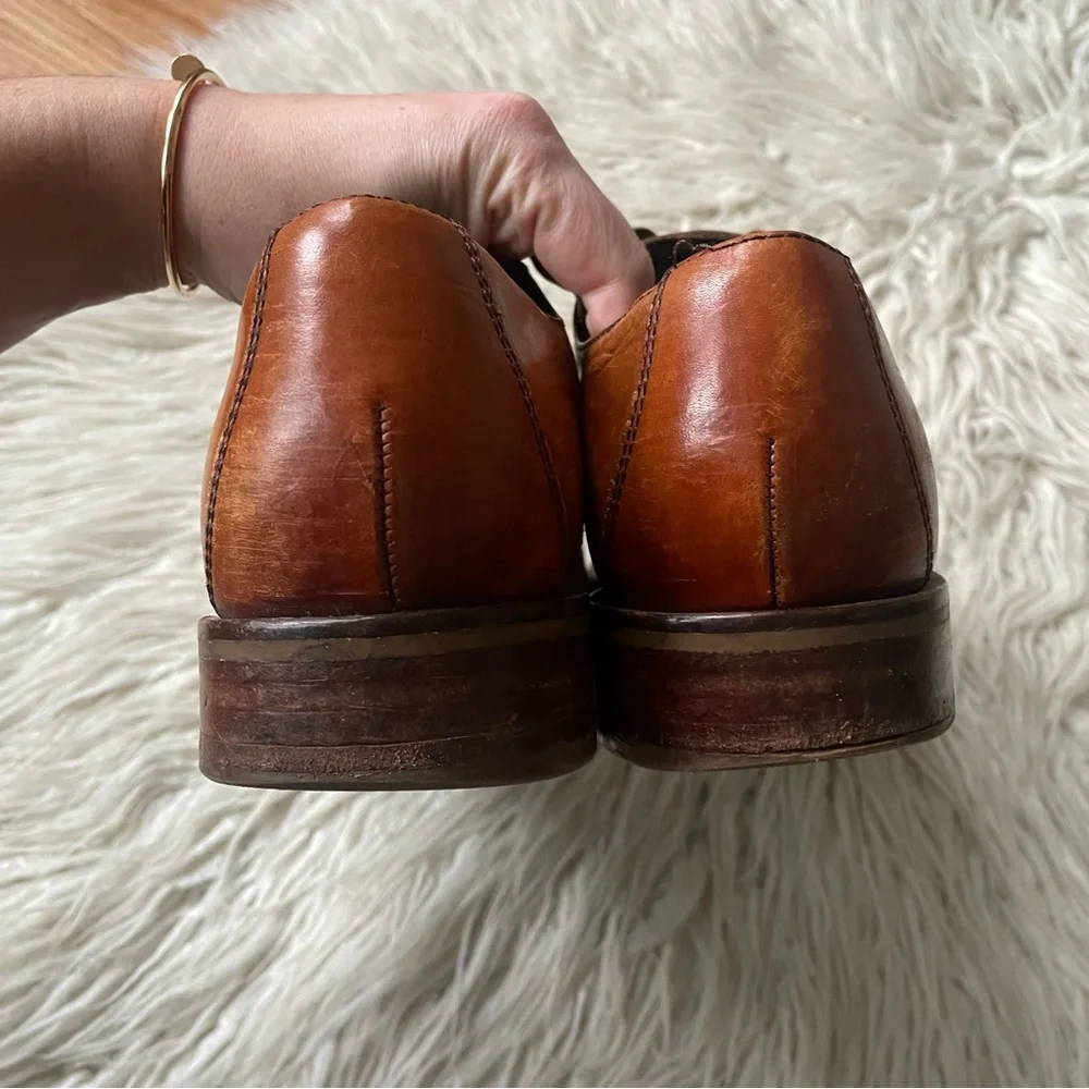 Cole Haan NikeAir C10244 Lace Up Oxford Madison Cognac Brown Dress Shoes Size 10 - Picture 5 of 10